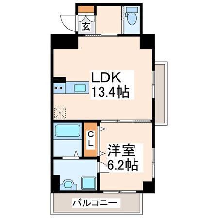 健軍町駅 徒歩21分 2階の物件間取画像